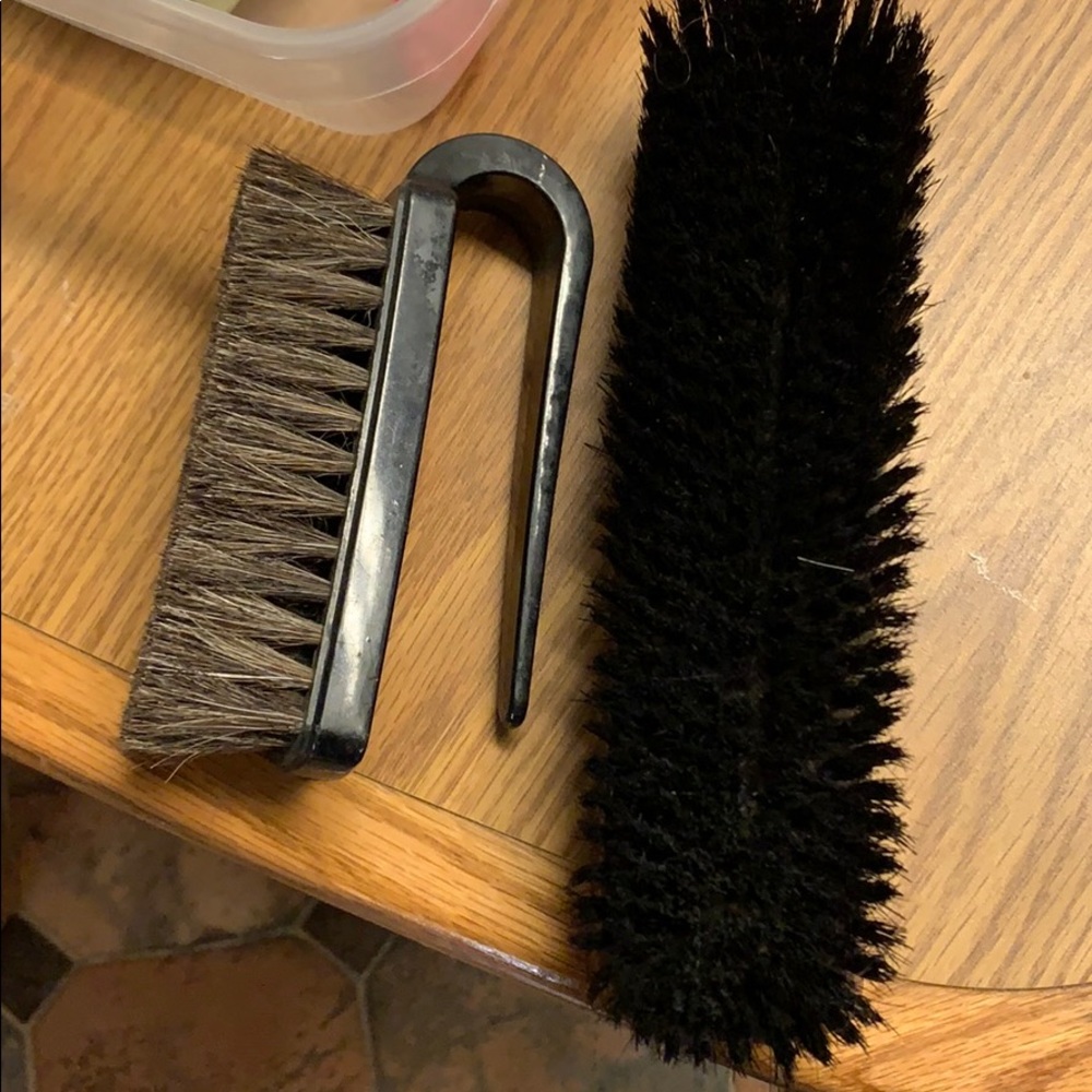 5 for $10 2 shoe polishing brushes. One is antique